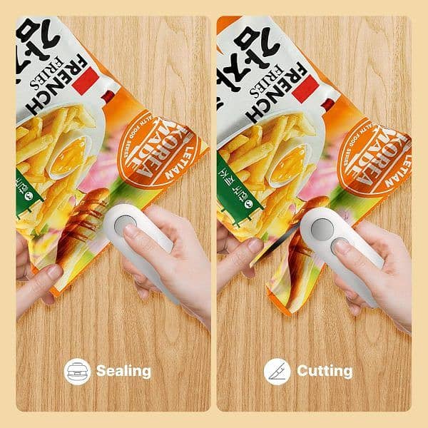 Heat Sealing Machine 2 In 1 Cutting And Sealer Usb Rechargeable 2