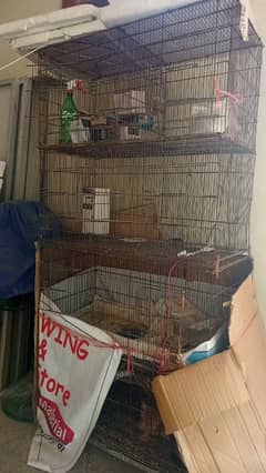 Cage for sale size 3x1.5 or 1 incubator home made 120 eggs