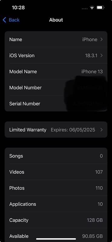 iPhone 13 jv non pta LLA model 14