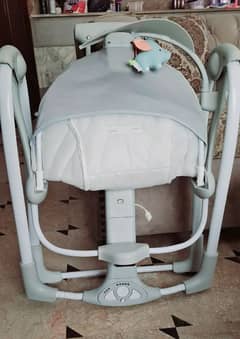 Ingenuity Swing 5-Speed Baby Swing with Cushioned Harness and sound