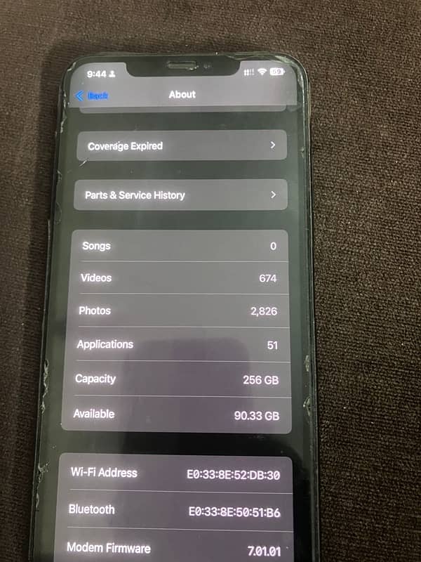 iPhone XS Max 256gb 7