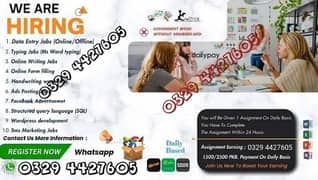 online jobs/full time/part time/simple typing jobs for boys and girls