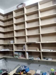 shelves /racks for shop in good condition for sale.