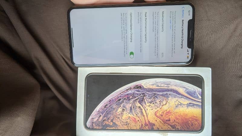 Iphone Xs Max with box 64 gb non PTA Factory Unlock 1