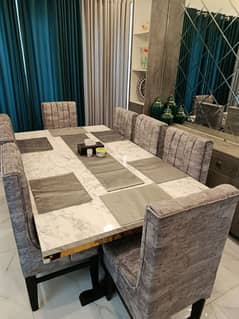 Dinning Table and 8 Chairs