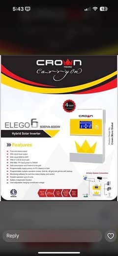 crown elego 6kw