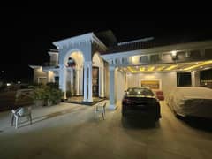 2 Kanal Slightly Used Spanish Design Most Beautiful Semi Furnished Bungalow For Sale at Prime Location of DHA Lahore Near To Park Masjid & Commercial Market .