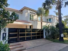 One Kanal Corner Slightly Used Spanish Design Owner Build Full Basement Bungalow For Sale At Prime Location Of DHA Lahore Near To Park Masjid Jalal Sons & Penta Square