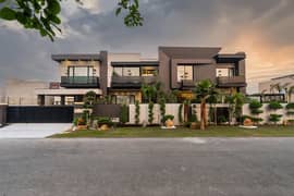 2 Kanal Brand New Luxury Ultra-Modern Design Most Beautiful Full Basement Fully Furnished Home Theater Swimming Pool GYM, Lift Bungalow with Roof Top Garden For Sale at Prime Location of DHA Lahore Near To Park & DHA Raya Fairways Commercial.