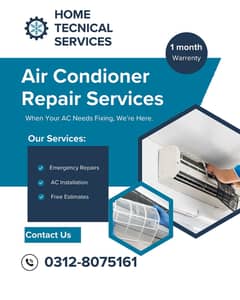 AC Services, Fridge Repair, Automatic Washing Machine Repairing, AC