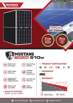 Inverex Mustang 610 watt Solar Panel