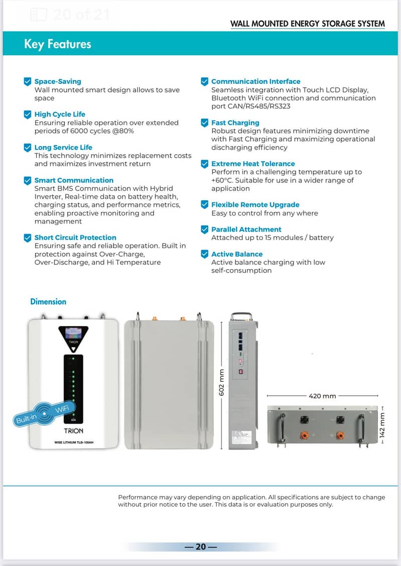 TRION LITHIUM BATTERY/51.2V 100AH/ OFF GRID POWER SOLUTIONS/5 YEARS 1