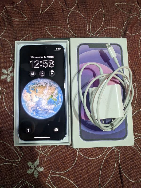 Iphone 12 non PTA JV with box and charger 0