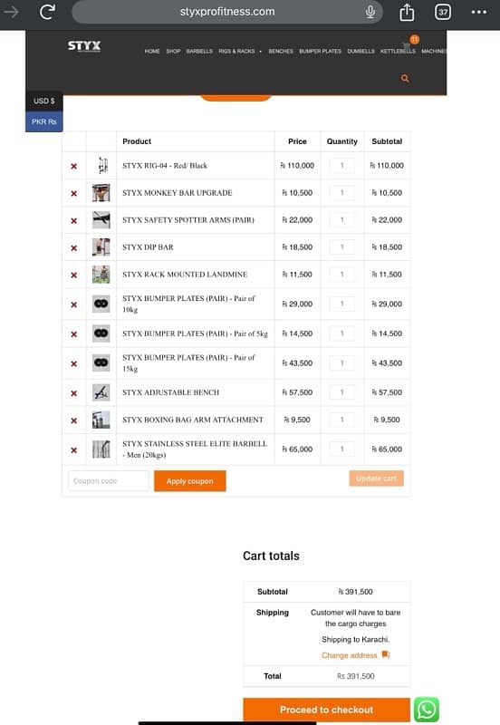 Gym Rack & Equipment 2