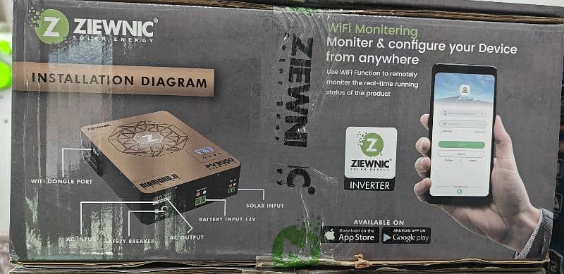 Ziewnic Diamond II Series PV3000 2.2KVA 12V Solar Hybrid Inverter 7