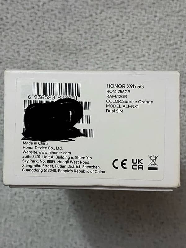 Honor x9b 5G Non PTA 12+8/256gb snapdrago 6gen 1 Mobile with box. Read 7