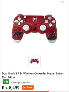 PS 4 spiderman controller