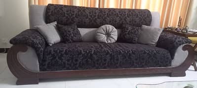 pure wood 7 seater sofa set