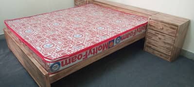 Bed Set // King Size Bed // Wooden Bed // BEd With Side And Dressing