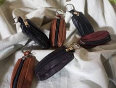 Leather keychain wallet in Many Colours