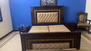 wooden bed