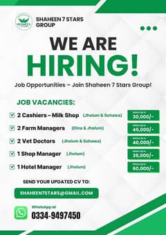 Job at Shaheen7stars