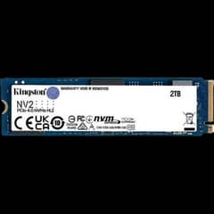 2TB KINGSTON SSD NVME GEN 4X4 GAMING 6000MBPS