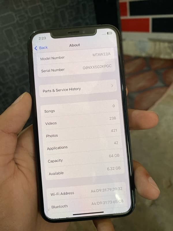 iphone Xs 64gb NonPta 10/9.5 condition home use only battery service 11