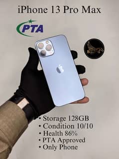 iphone 13 pro max /12 pro max /128gb /pta approved