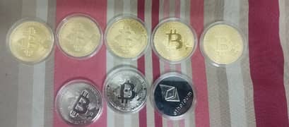 Bitcoin metal coins