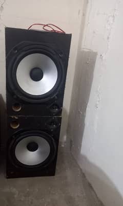 12 INCH WOOFER PAIR WITH AMPLIFIER BLUE TOOTH BUILTIN