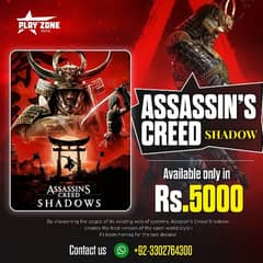 We are providing Assassin's Creed shadow