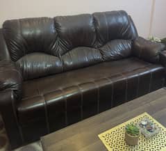 7 seater sofa set with wooden table