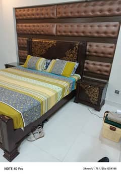 Wooden Bed Set