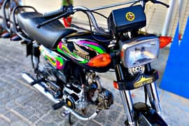 SUPER POWER 70cc 2022 karachi no. low mileage hy