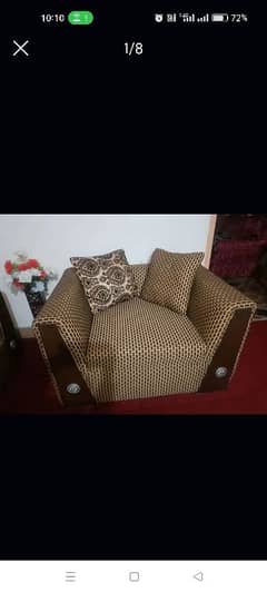 6 seater sofa set . new jaisaa . . for sale . . cushions sath nai hain.