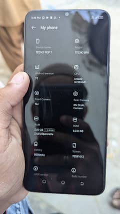 techno pop 7 h waha show nhi ho rha tha . 4 Gb Ram 64 rom with box