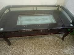 Centre Table dual floor With heavy glass