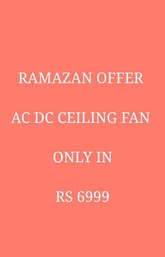 AC DC CEILING FAN