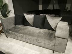 L Shaped Sofa Set + Deewan + Center Table n 4 Stool