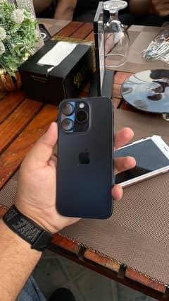 iphone 15 pro 256gb pta approved blue titanium 10/10 condition