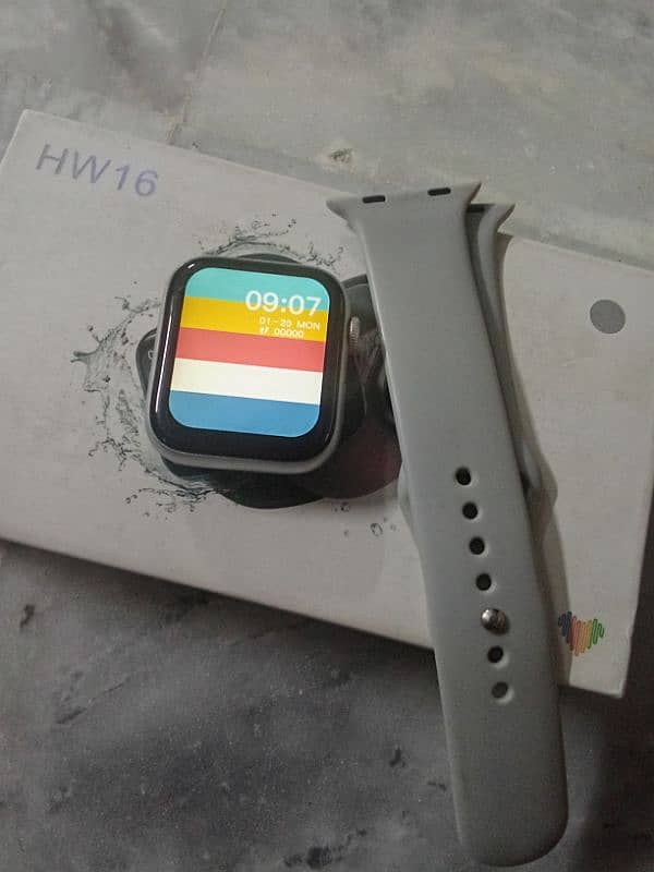 Hw16 Smart watch (Silver Colour) 1