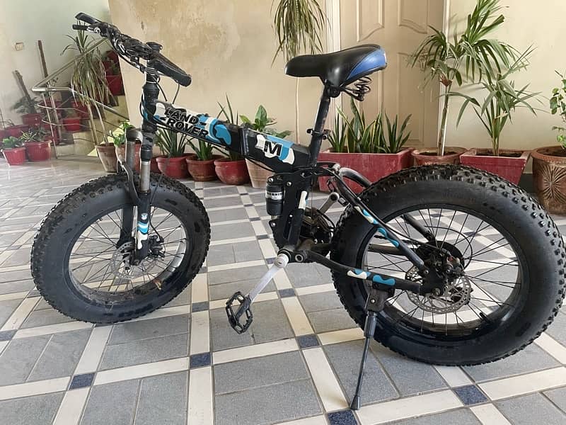 Land Rover Big Fat Tyres Foldable Mountain Bike 0