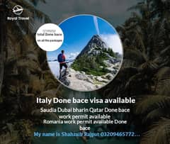 Italy Done bace work permit available