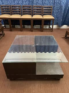 Glass-Top Center Table