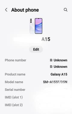 Samsung A 15