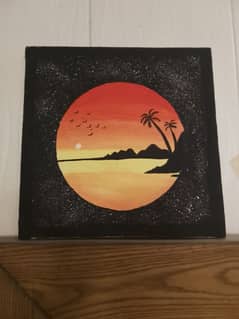 Painting on a canvas