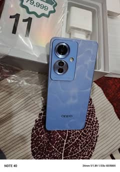 Oppo reno 11F 5G 16/256 complt sman 10/10 condition with 8 monts wrnty