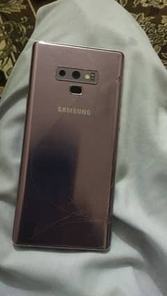 Galaxy Note 9 dual SIM 6/128 PTA official just front glass crack