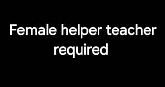 Female helper teacher